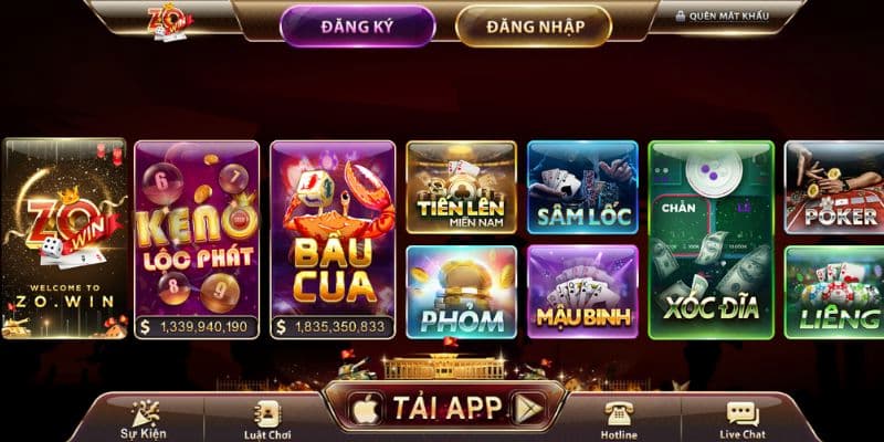Kho tàng game phong phú, nhiều thể loại