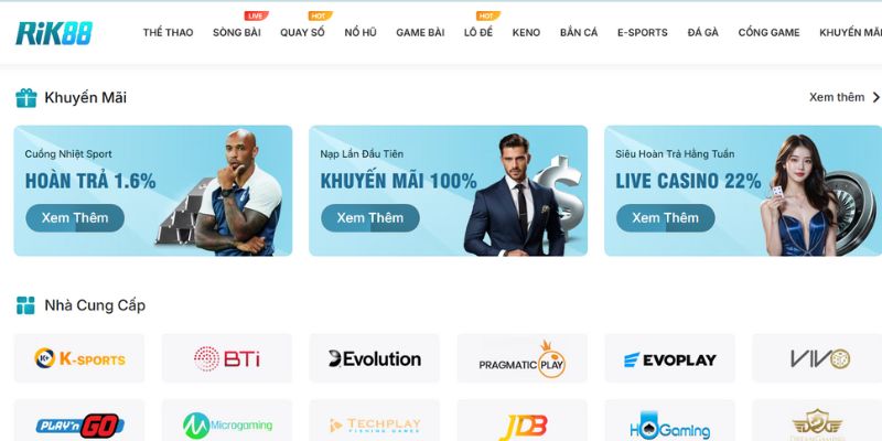 Khám phá thông tin tổng quan về nhà cái RIK88